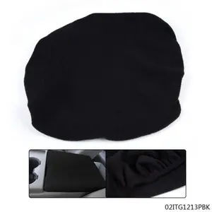 CROSSDESIGN 1Pcs Center Console Lid Cover Protector Black Fit For Ford 14-21 F150 F250 Truck