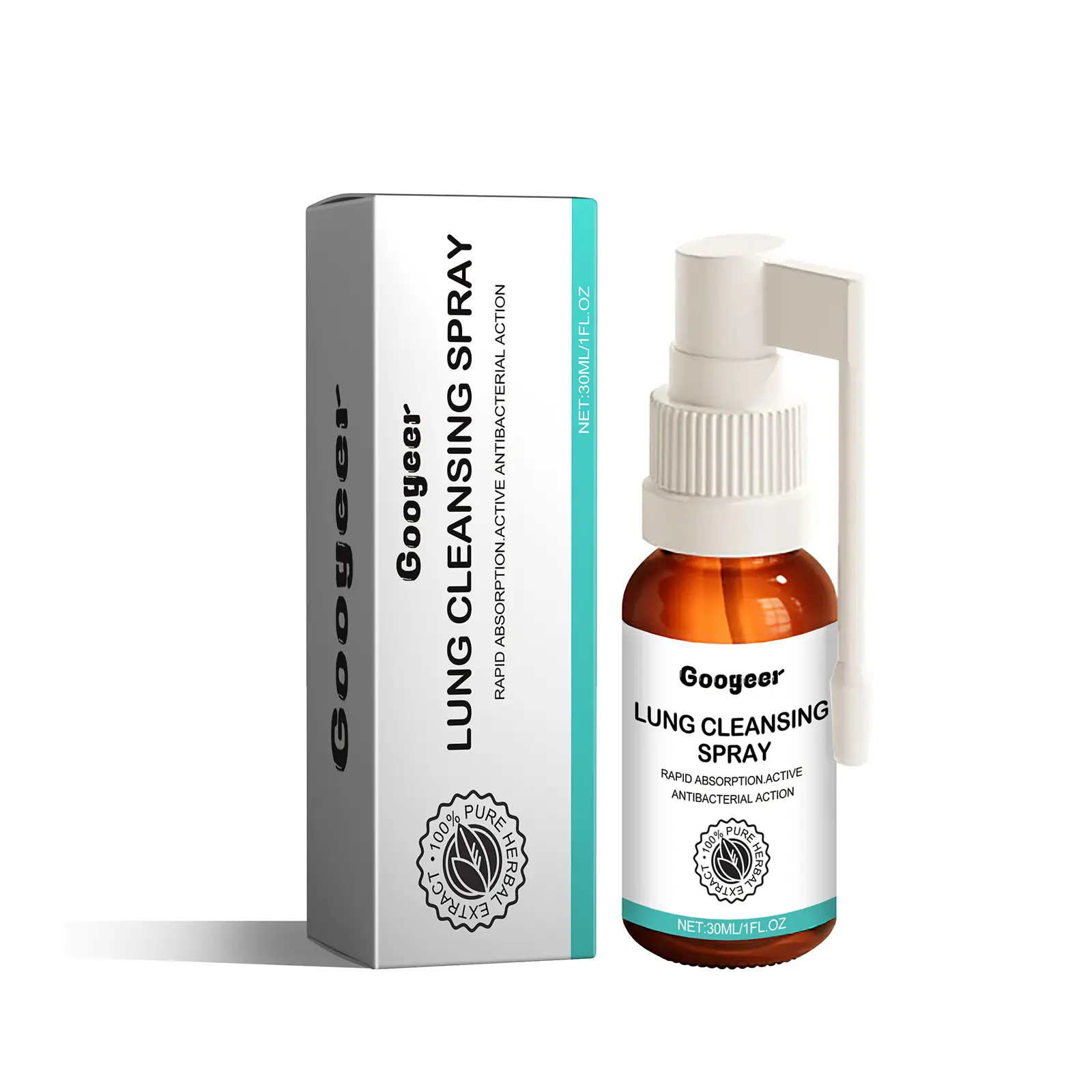Googeer Body Cleansing Spray, Oral & Throat Comfort Spray with Eucalyptus, Mint & Licorice Root Extract, Daily Breath & Oral Care Spray