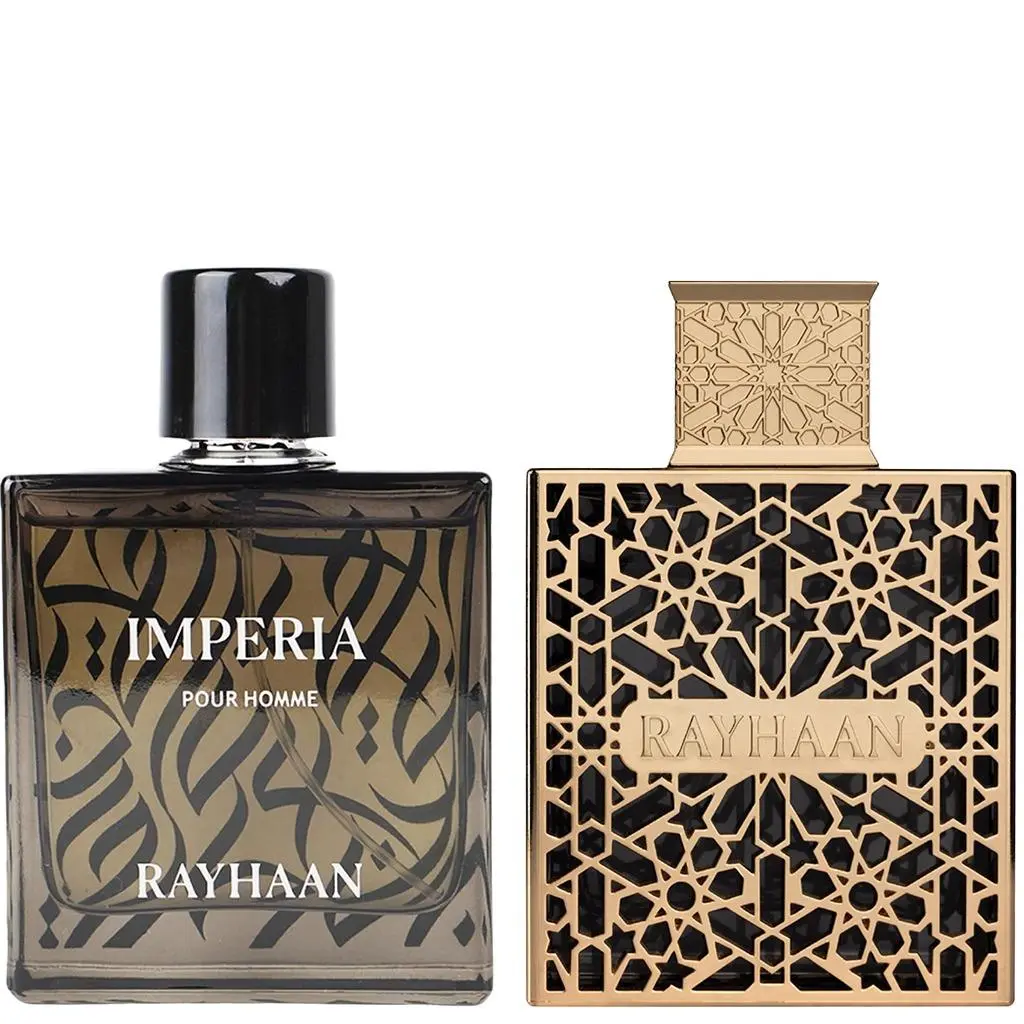 Rayhaan Imperia 3.4 Ounce & Elixir 3.4 Ounce Bundle gift Set for Men Eau De Parfum Spray Rayhaan Imperia 3.4 Ounce & Elixir 3.4 Ounce Bundle gift Set for Men Eau De Parfum Spray