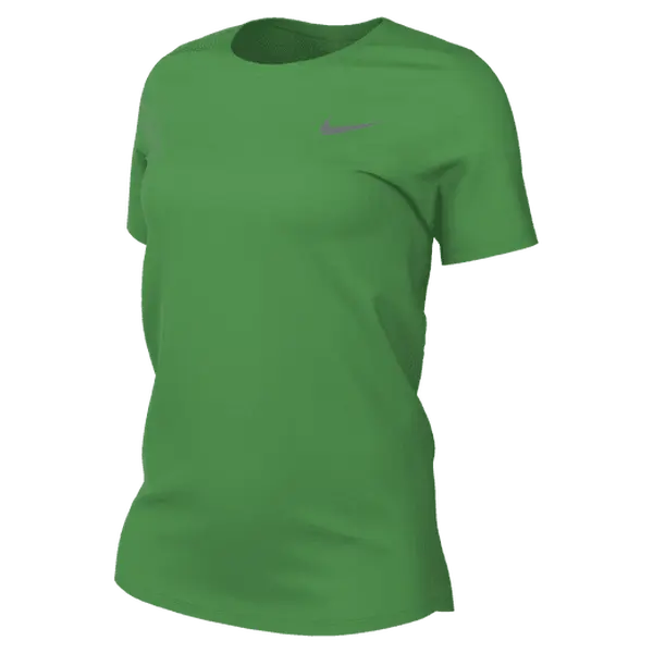 NIKE Women's Legend Dri-FIT Short Sleeve Round Neck Shirt - Lightweight Polyester Jersey, Jersey Texture, Sporty Look, Quick Dry Athletic Apparel, Casual Athletic Wear, Gym Training Tops, Everyday Use, Breathable Workout Tops, Fitness Shirts, Sporty Chic