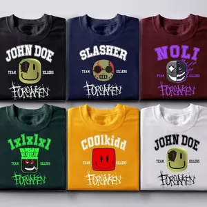 Custom Forsaken Shirt, Forsaken Characters Shirt, Video Game Lover,  Team C00lkidd Shirt, Slasher, John Doe Gamer Gift