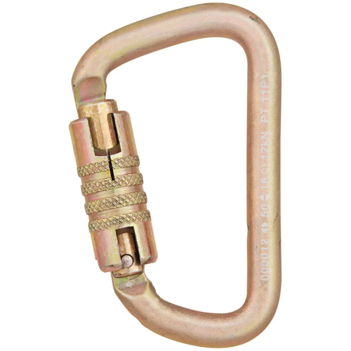 212 MAIN Gold Series Modified D-Shape TL ANSI Certified Climbing Carabiner - Compact Frame, Snag-Free Gate