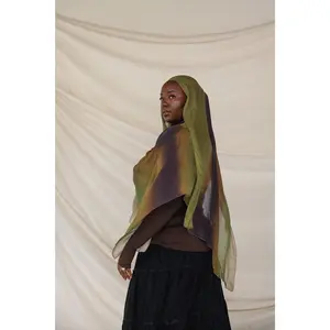 VELA Ombre Olive Print Modal Hijab