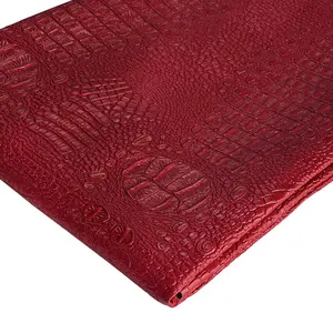Crocodile pattern artificial leather fabric 36 "x 54" marine vinyl soft crocodile leather synthetic leather, used for DIY upholstery, handicrafts, handbags, furniture car cushion packaging overseas warehouse spot