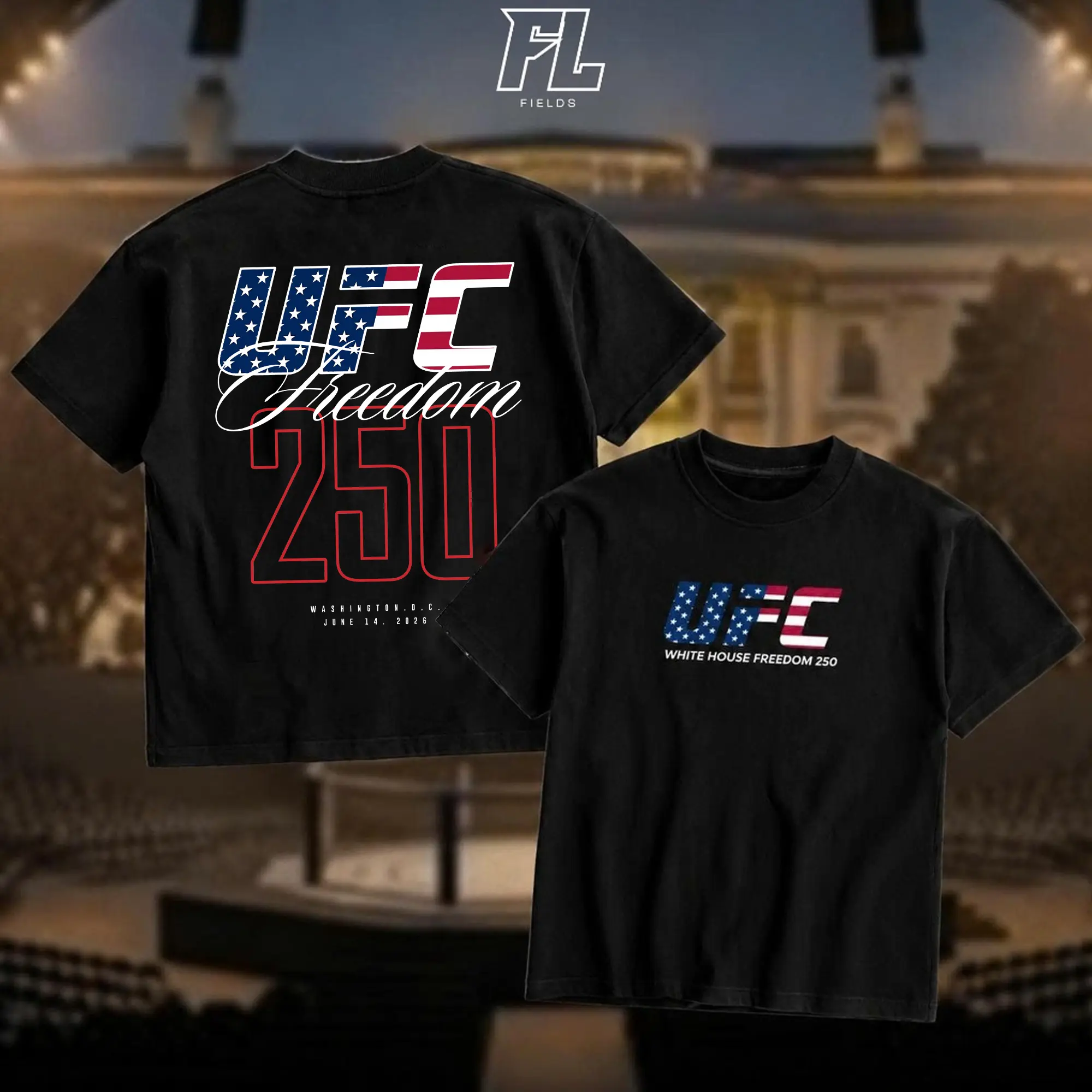 Freedom 250 Graphic T-Shirt for Men, Casual 100% Cotton Shortsleeve Top, Smooth Seamless Menswear Gift for UFC Fans, Graphics