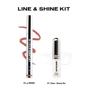LINE & SHINE Lip DUO - Lip liner STAY-N & Lip Glaze Elixir DUO LINE & SHINE Lip DUO - Lip liner STAY-N & Lip Glaze Elixir DUO