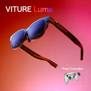 VITURE Luma XR Glasses, Smart Glasses 146” 1200p Ultra Sharp Display 1000 Nits 50° FOV Dimming Adjustments USB-C for iPhone Android Mac PC Steam Deck Switch 2