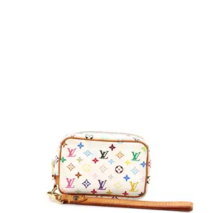 Pre-owned Louis Vuitton Canvas Coated Small Leather Goods Wapity Trousse Pouch Monogram Multicolor by Rebag