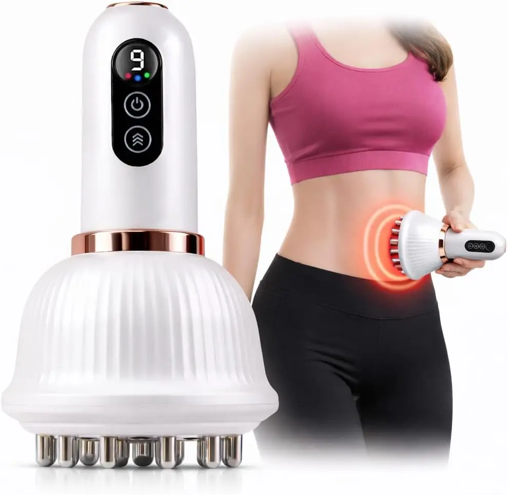 Portable electric meridian brush, rechargeable electric handheld meridian massager, handheld relaxation massage tool, USB port, lightweight and portable, suitable for relaxing the legs, abdomen, and back, making it an excellent gift for parents Body Care