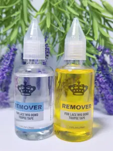 2 Pack & Transparent Wig Adhesive Remover Oil, Efficiently Dissolves Different Types of Wig Glue, Gentle Non-Irritating Formula, Clear