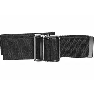 10 Pack - 10 Elite Medical Instruments GAIT-M-Black Gait Transfer Belt with Metal Buckle, Black