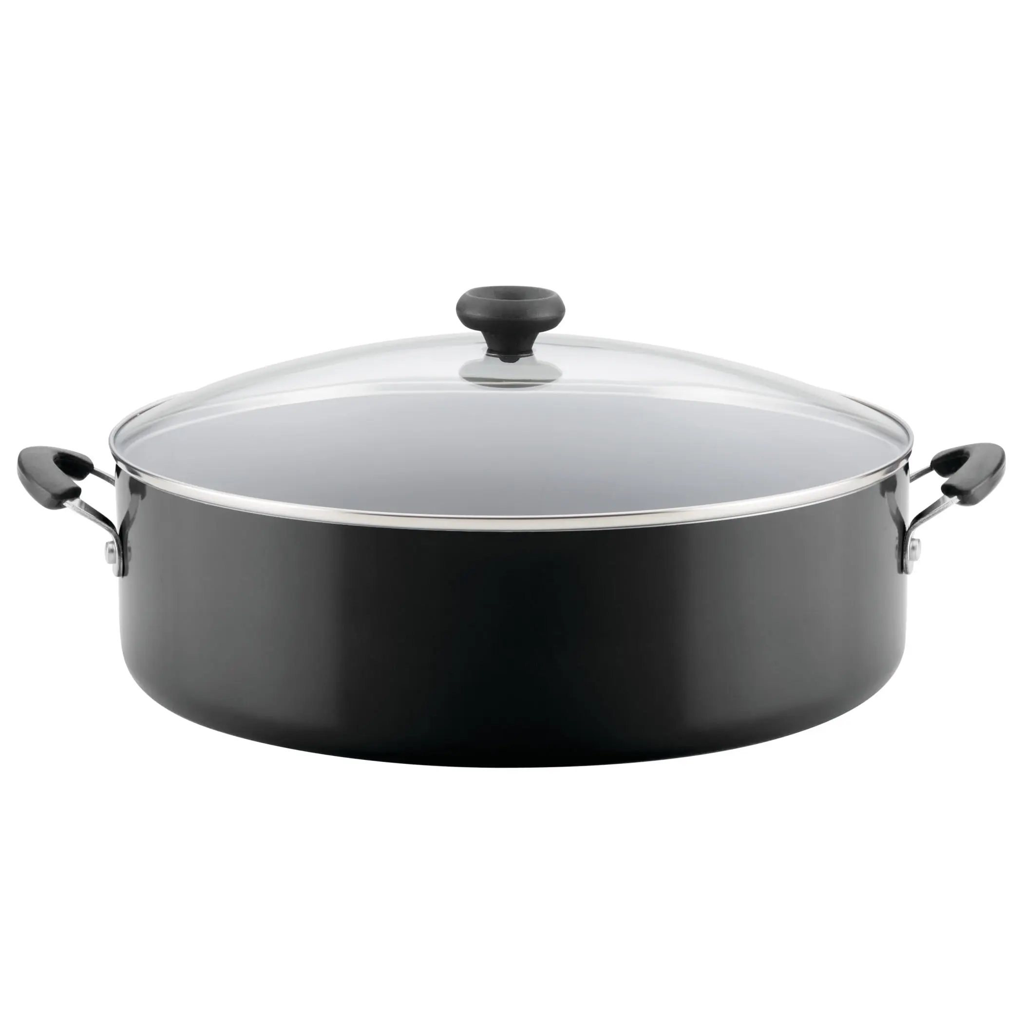 Farberware 14-Inch Nonstick Dutch Oven, One-Pot Braising Pan with Lid for Family Meals & Everyday Cooking, Dishwasher Safe Stockpot