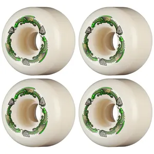 Powell Peralta Skateboard Wheels 54mm x 39mm Dragon Formula 88A A2 Shape Off White