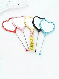 10 Cute Heart-Shaped Handheld Mirrors, DIY Beaded Handle Makeup Mirrors, Portable Pocket Mirrors, Travel Makeup Mirrors, Eyelash Extensions, Mini