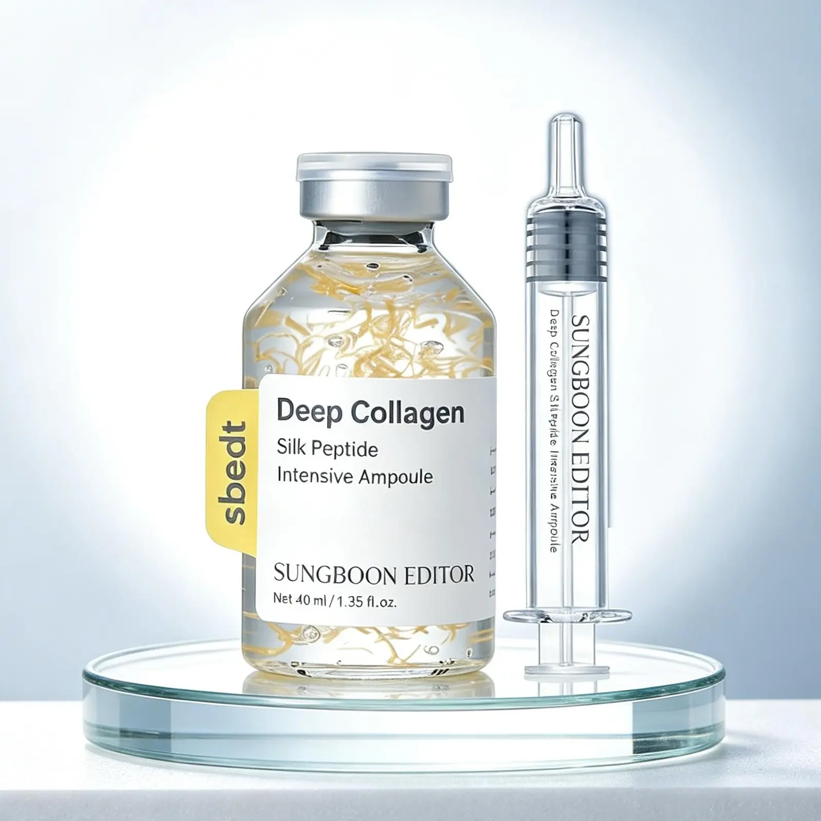 Sungboon Silk Peptide Lifting Ampoule (40ml) - Collagen Anti-Aging Serum for Plumping Skin, Reducing Wrinkles, and Boosting Natural Radiance