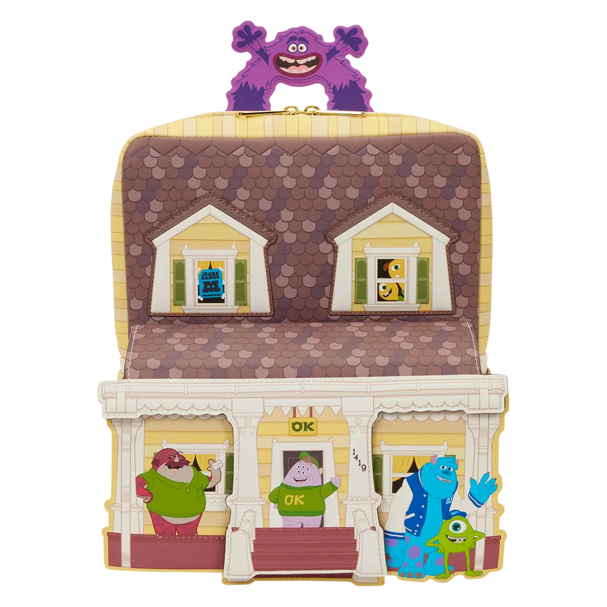 Monsters University Oozma Kappa House Figural Mini Backpack