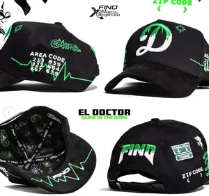GALLO FINO X MARCA REGISTRADA DOCTOR COLLAB BLACK SNAPBACK HAT FULL SET! GFDOCTOR BLK