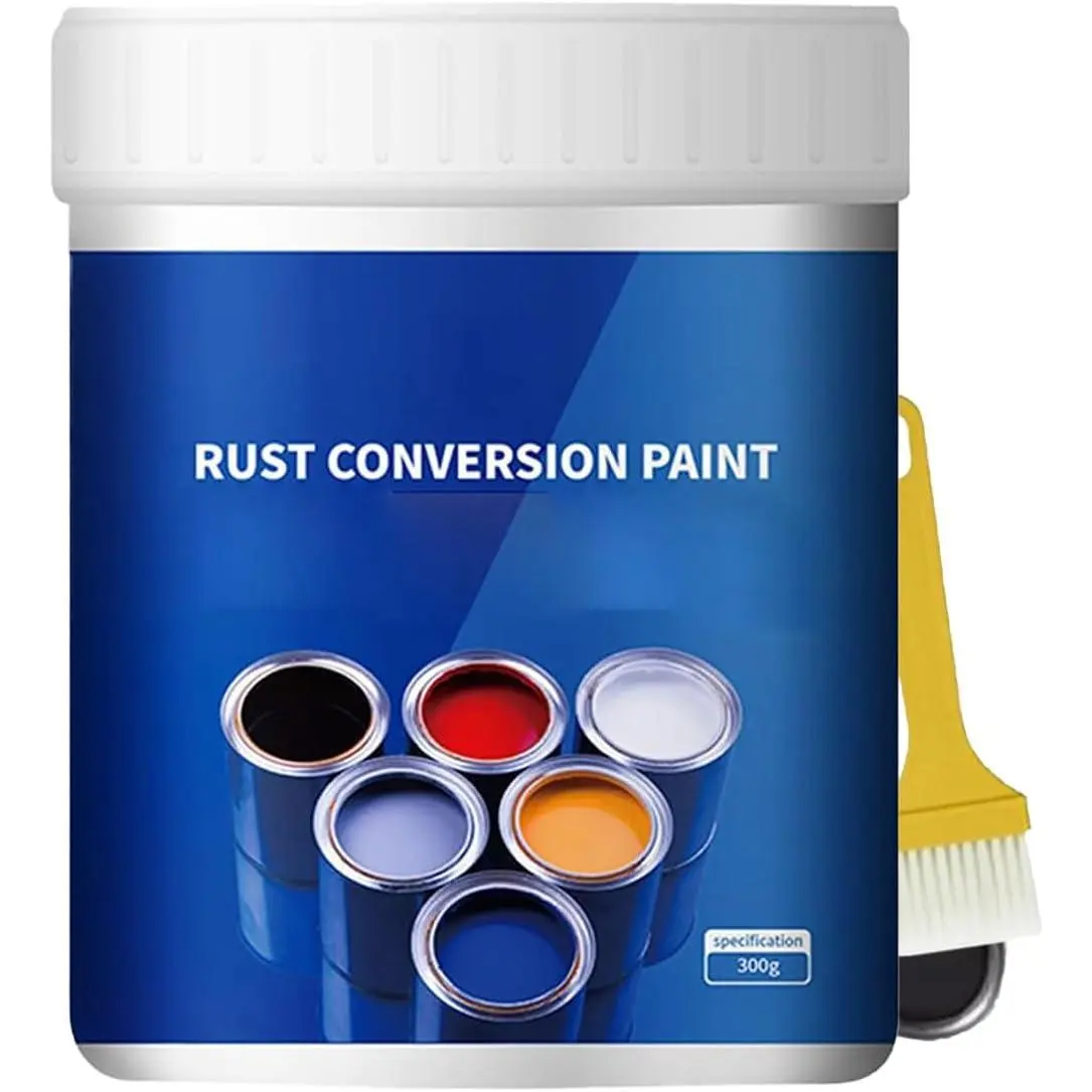 Water-Based Rust Converter Paint - Easy to Use, Fast Drying, Weatherproofing Rust Inhibitor Paint with Metal Primer for Home Supplies & Decor