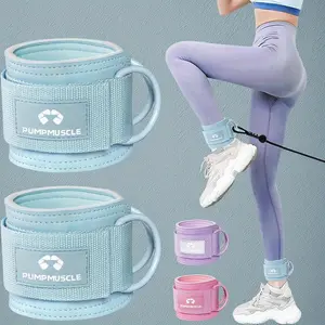 1 Pair Ankle Straps for Cable Machines Kickbacks - Adjustable Comfort Ankle Cable Attachments for Gym Ankle Cuff Cable Machine Glute Kickback Straps - Leg Extensions, Curls & Ankle Cuffs Women