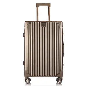 Aluminum Magnesium Alloy Luggage Premium Metal  Suitcase TSA Lock Travel Case