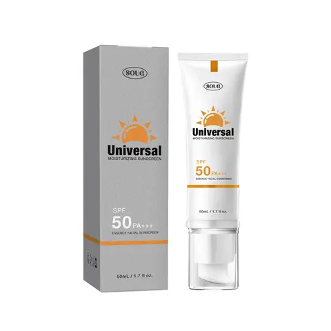 SOUG Tinted Facial Sun Protection Liquid Essence - 50ml Regular Edition, 50 SPF Facial Sunscreen & Sun Care for Adults, Waterproof, Non-Sticky, All Skin Types, Evens Skin Tone, Prevents Uneven Tan, Hydrating, Single Item, Daily Use