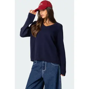 Martha Oversized V Neck Sweater