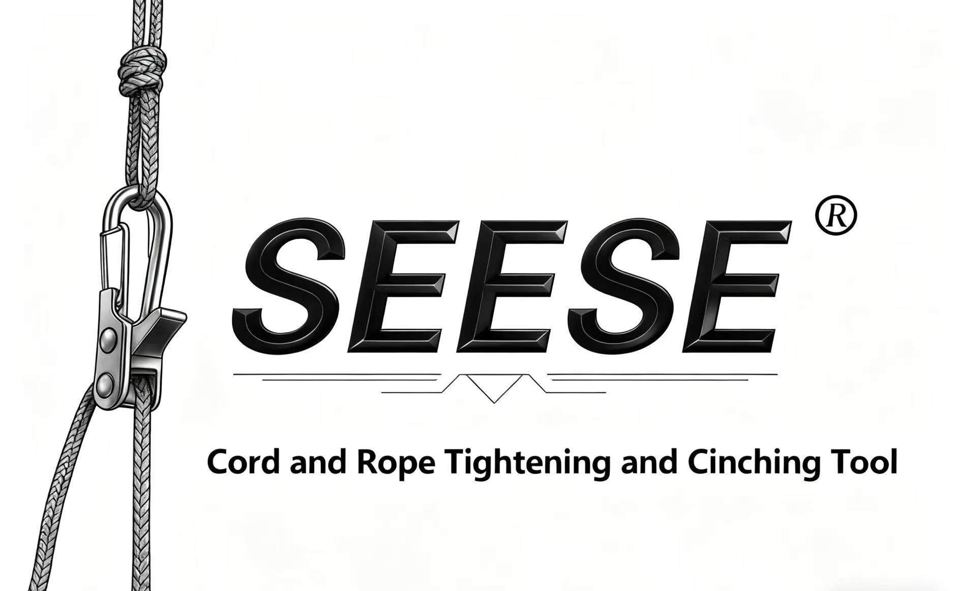 SEESE Rope Tightening Tool & Tensioner,  Retractable Buckle Rope-Adjustable Ropes 2026 New Rope Roller with Accessory Cord - Easy Secure Tie Down for Outdoor,Camping, Marine Rope,and Boating Guy Lines ,Tools Gadgets,Truck Stuff ,Car Essentials
