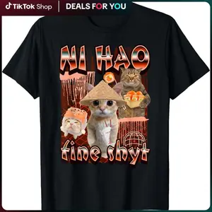 ni hao fine shyt funny brainrot gen z meme gen alpha T-Shirt