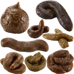 Fake Poop 7/8 Pcs Realistic Prank Poop Props Brown Soft Poop Fun Party Supplies Prank Games with Friends Family Classmates Fake Turd Gifts Perfect for Office Pranks,Pet Pranks Birthday Graduation Party Funny Gift for Mother's Day