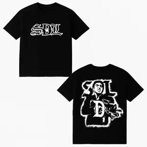 SDL Two sides T-shirt, SC4REF4CE SDL BLACK T-SHIRT NEW, Gift for men, Gift for your boyfriend, Full Colors, For Men, For Women