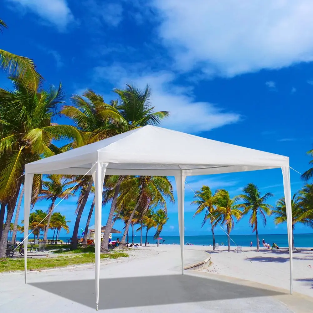 Heavy Duty 10''x10'' Outdoor Wedding Tent Canopy - Weather Resistant Outdoor Shelter for Parties, Events, Weather Resistant Shelter