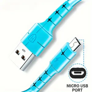 USB Micro Data Cable, 3A 18W Cable, USB Charge, High Speed Charger, Universal Data Cable Compatible with Mobile Power, Samsung Galaxy S7/S7+/S6/S6+ Edge/Note 5/ Tablet, Controller, Kindle, Android Smartphones, MP3 and More
