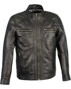 Milwaukee Leather Men's Sheepskin Moto Jacket 3X - Sfm1860-Black-3X