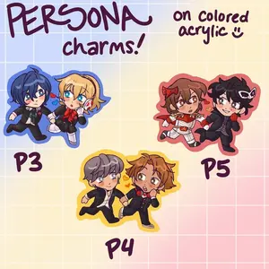 Persona Duo Acrylic Charms: P3, P4, P5