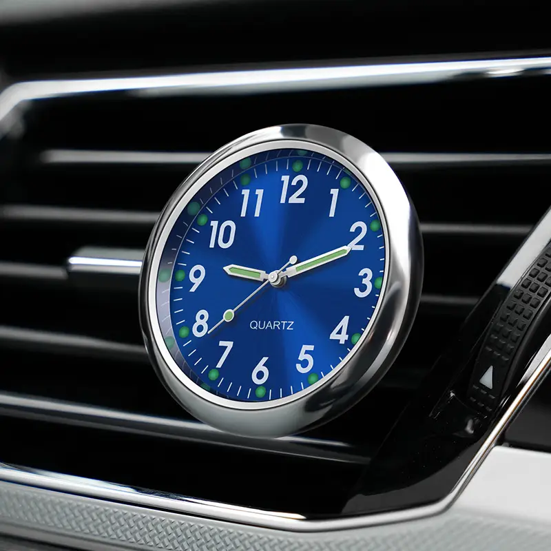 Automotive Digital Quartz Clock - Car Interior Central Control Panel Decoration, Car Interior Time Display Electronic Accessory, Interior Decoration