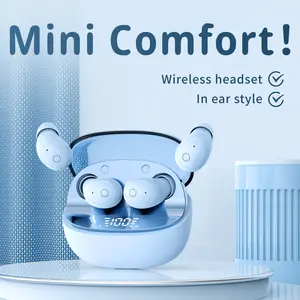 Wireless Headset Miniature Skin-friendly Clear Call Quality Long-range Connectivity for Office Workers Chargeable Multifunctional Earbuds Light Weight Earbuds