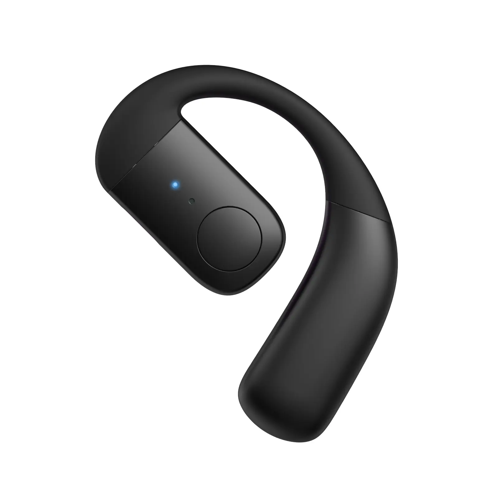 Xmenha Over Open Ear Earbuds Single Bluetooth Earpiece One Ear Piece Open Ear Bud Running Headphones Earless Out of Ear Headphones Bluetooth Wireless Headsets with Microphone Earhook for Work
