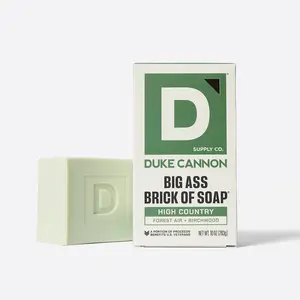Duke Cannon Supply Co. Big Brick of Soap for Men - High Country, Forest Air and Birchwood Scent, Superior Grade Extra Large Men’s Bar Soap, Gentle Cleanser, 10 oz Body Care