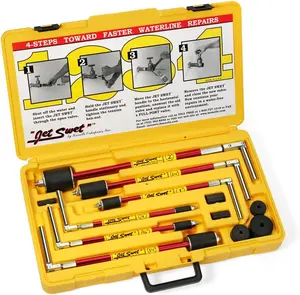 Jet Swet 6800 Kit - 1/2" to 2" Set of 6 Tools + Replacement Gaskets + Heavy Duty Case - Plumbing Plugs for Copper Pipes, Steel, PVC, Galvanized - High Heat Resistance, 65 PSI Rated EPDM Rubber - Repair and Solder Water Lines Faster Without Draining System