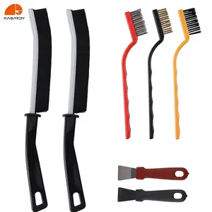 Kasardy 7 Pcs Cleaning Brush Set,Hard-BristledCrevice Cleaning Brush,Grout Cleaner ScrubBrush Deep Tile Joints,Gap Dirt Stain Dust DutyCleaner Gadgets(7 Pcs) Kitchen