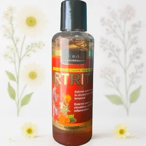 Herbal Aceite de Artritis 6 oz Alivio Natural del Dolor Articular y Muscular Natural Arnica Oil for Muscle Support & Hydration Made in Mexico