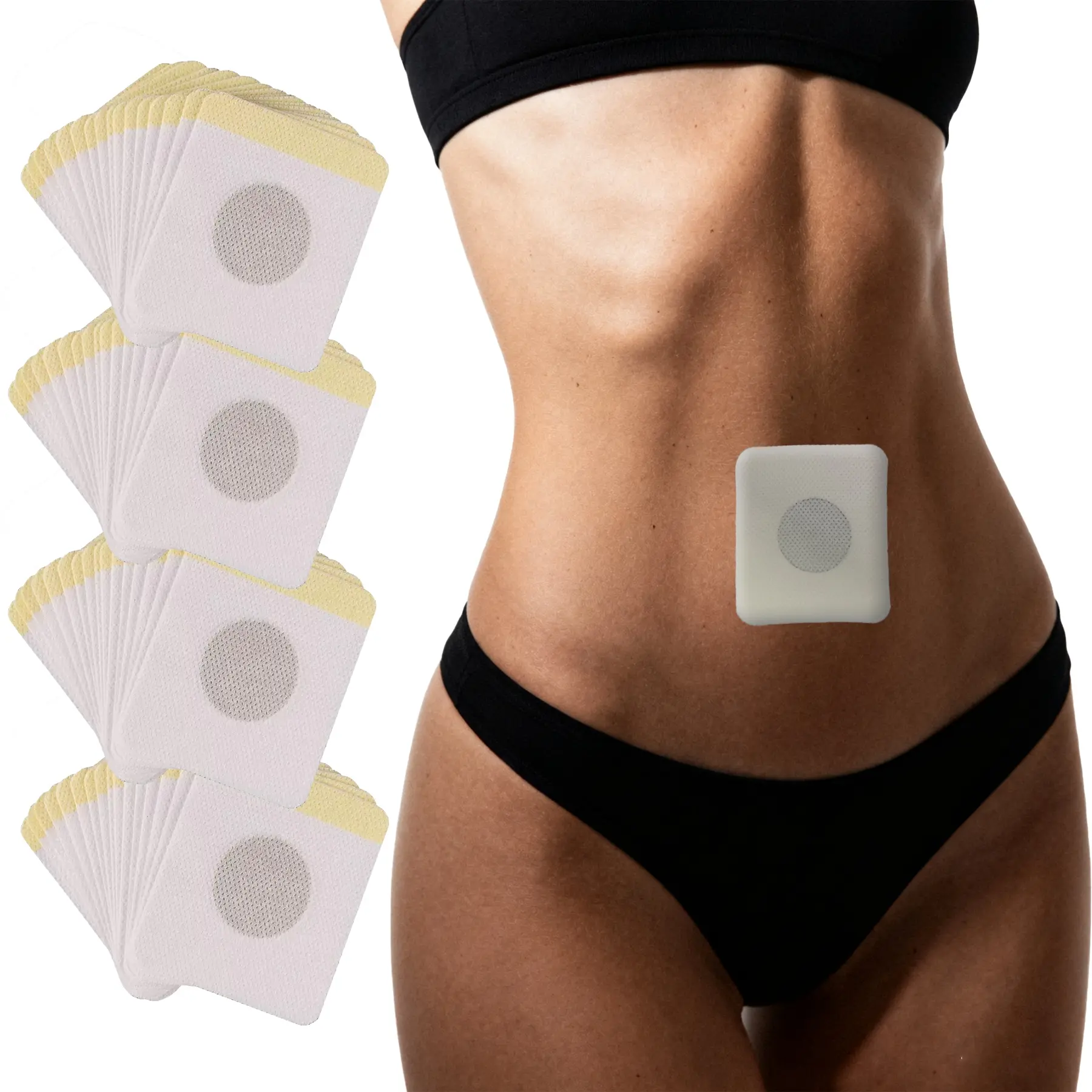 100 Abdominal Patches for Weight Management, Natural Plant-Based Ingredients, Promotes Metabolism & Healthy Lifestyle, Suitable for All Body Types, Body Care