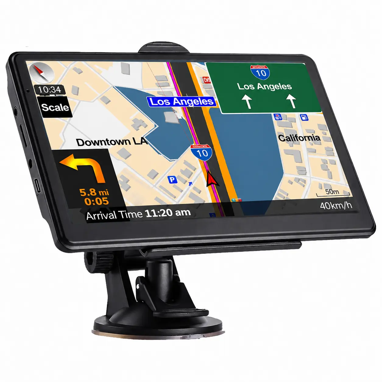7-9 Inch High Definition Display Truck GPS Navigator, 12V Car Navigation System for Commercial Drivers, Semi Truck Accessories with 2026 Free Lifetime Map Updates, Voice Nav, Speed Limit Alerts, Custom Routes, Fast GPS Tracking