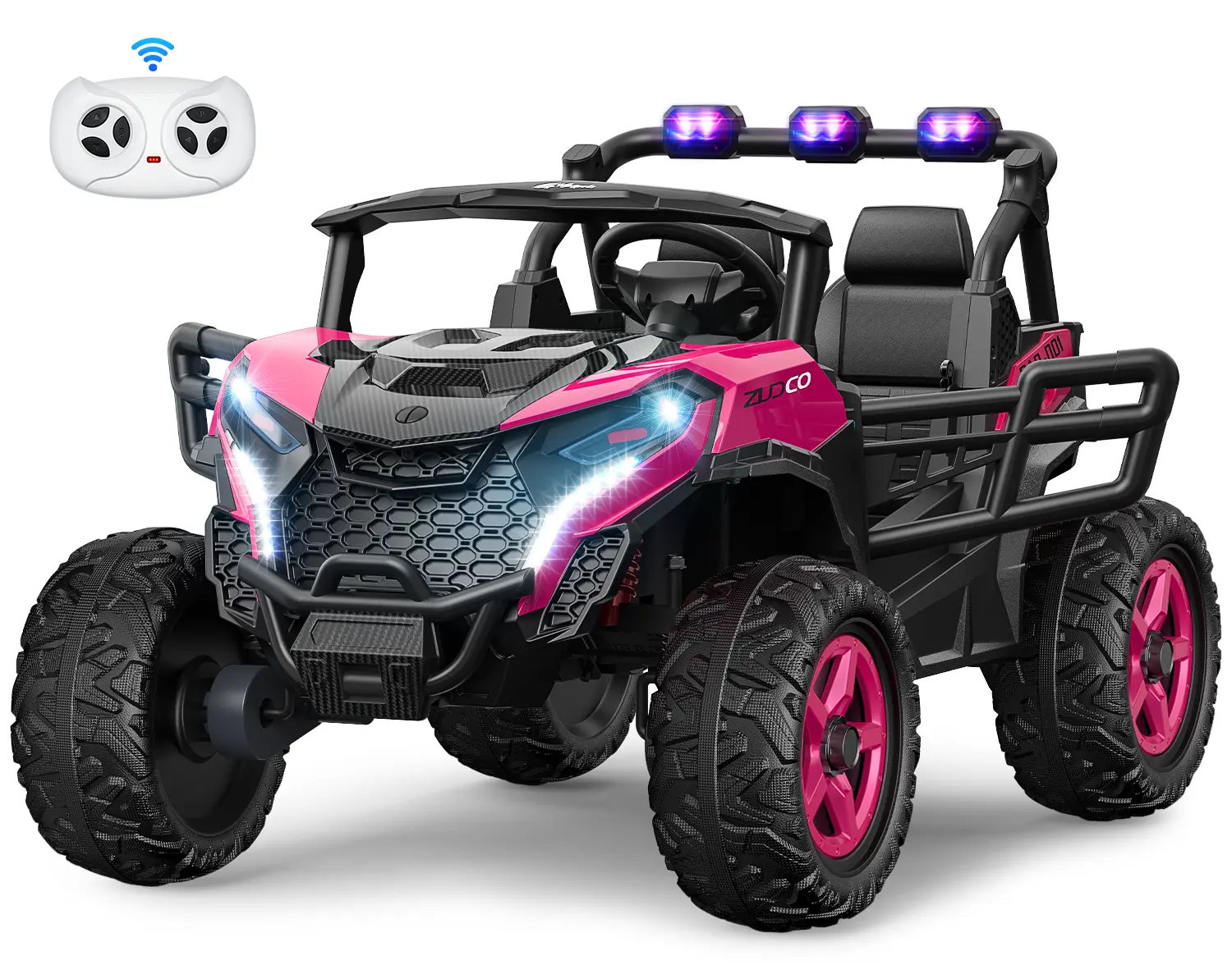 #sohochic 24V 2 Seater Ride on Car Truck, 4x200W, EVA Tires, 4WD/2WD, Rainbow Lights,summerwins, Remote Control, Shock Absorbers, Bluetooth, Ride On UTV Toy for Kids – #DealsForYouDays