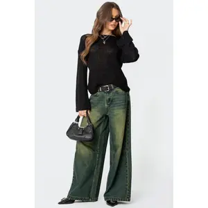 Shawn Washed Low Rise Baggy Jeans