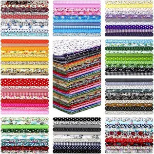 70pcs 10x10 Inch Fabric Squares - Pre-Cut Layered Quilting Fabric Bundles with Assorted Colors, Patterns & Textures (Stripes, Polka Dots, Floral, Gingham) for Crafts, Patchwork Quilts, Handmade Sewing Projects - All-Season Soft Material for Beginner