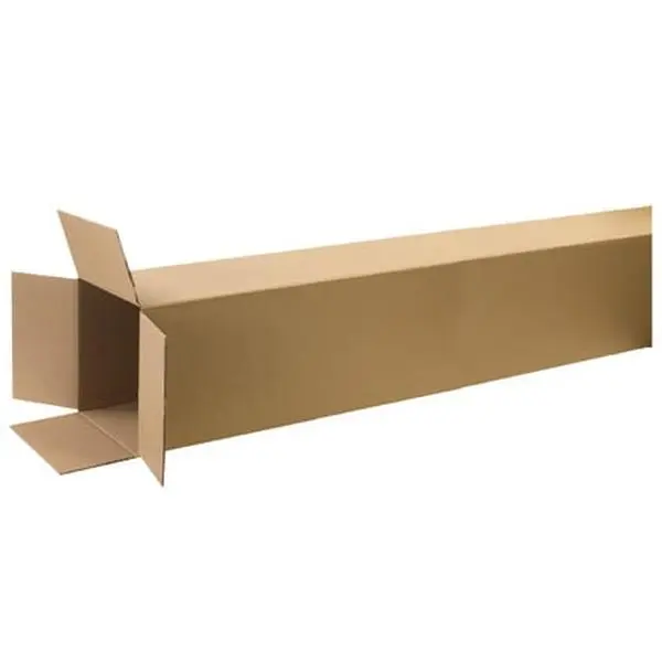 Box Partners 121272 12 in. x 12 in. x 72 in. Tall Corrugated Boxes- 10