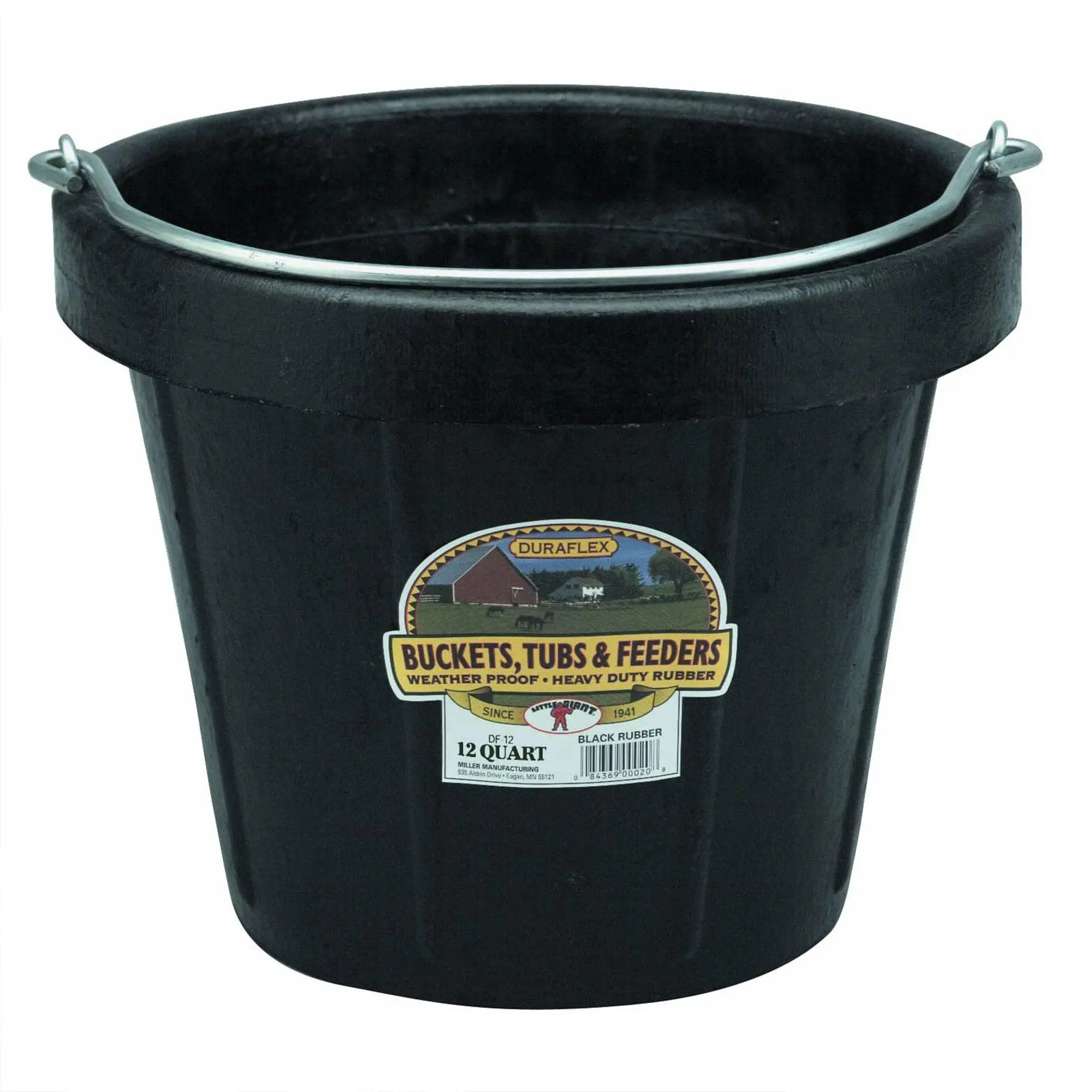 Little Giant 12-Quart Flexible All-Purpose Rubber Bucket Pail with Steel Handle Little Giant 12-Quart Flexible All-Purpose Rubber Bucket Pail with Steel Handle