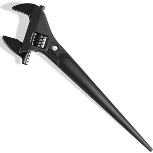 3227 Wide Wrench, Spud Wrench with Tether Hole for Up to 1-7/16-Inch Nuts and, 10 Inch