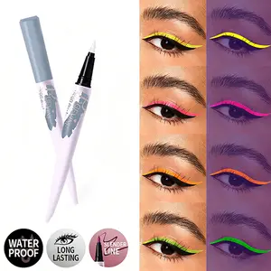 Long-lasting Fluorescent Eyeliner Pencil with Soft Bristles for Smooth Writing & Steady Ink Flow Ideal for Everyday Makeup & Professional Use